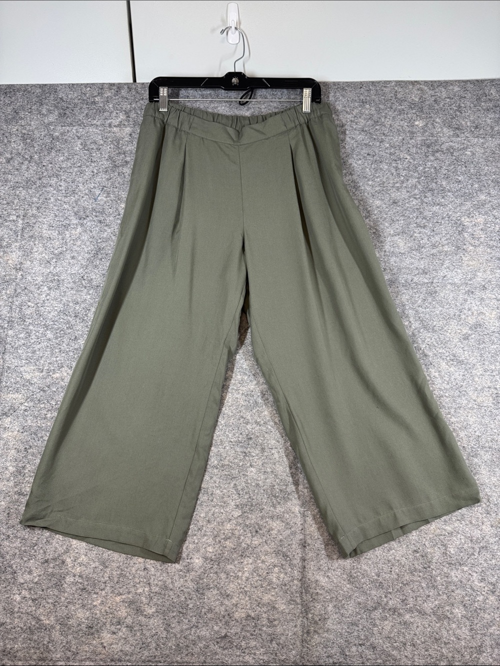 J.Jill Tencel Wide Leg Pants Sage Green M Petite Boho Casual Summer Resortwear - Picture 1 of 14